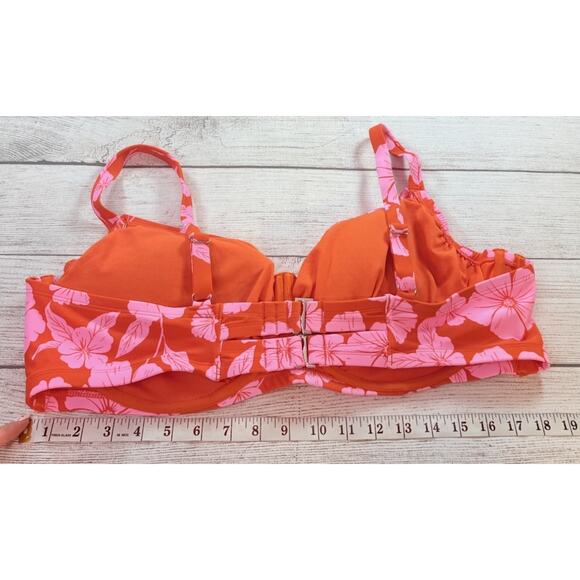 Wild Fable Womens Underwire Bikini Top Floral Multicolor Plus Size 24 - Picture 2 of 5